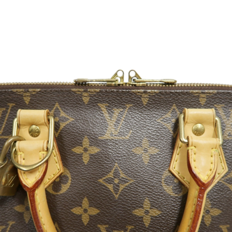 LOUIS VUITTON Monogram  Alma Dome Handbag  Brown Padlock And twoKeys