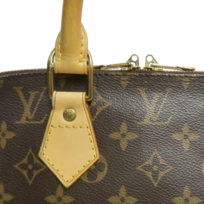 LOUIS VUITTON Monogram  Alma Dome Handbag  Brown Padlock And twoKeys