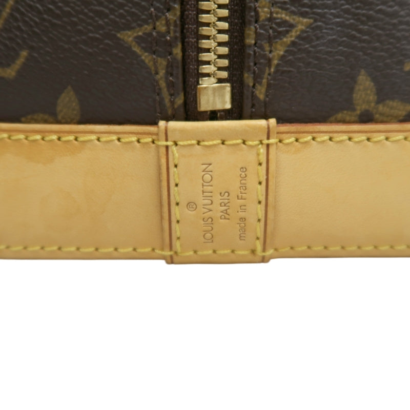 LOUIS VUITTON Monogram  Alma Dome Handbag  Brown Padlock And twoKeys