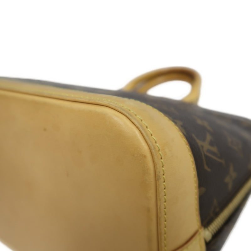LOUIS VUITTON Monogram  Alma Dome Handbag  Brown Padlock And twoKeys