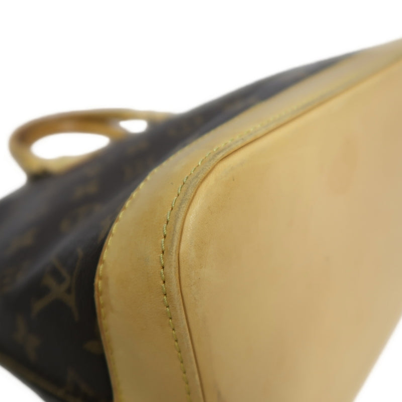 LOUIS VUITTON Monogram  Alma Dome Handbag  Brown Padlock And twoKeys