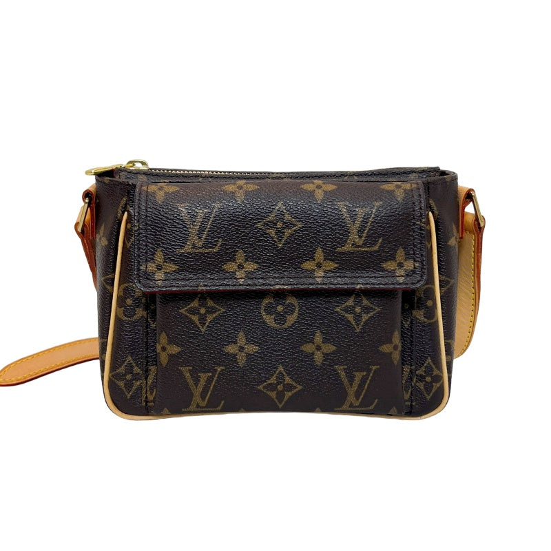 LOUIS VUITTON Monogram 　Vivacite PM Crossbody Bag Brown