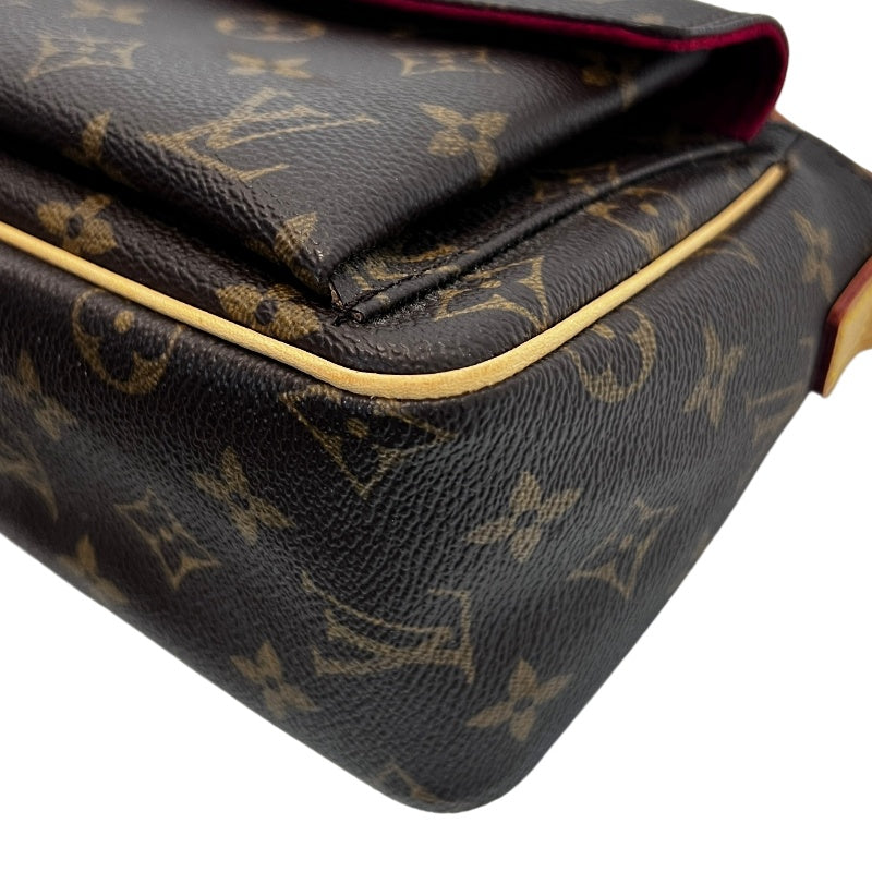 LOUIS VUITTON Monogram 　Vivacite PM Crossbody Bag Brown