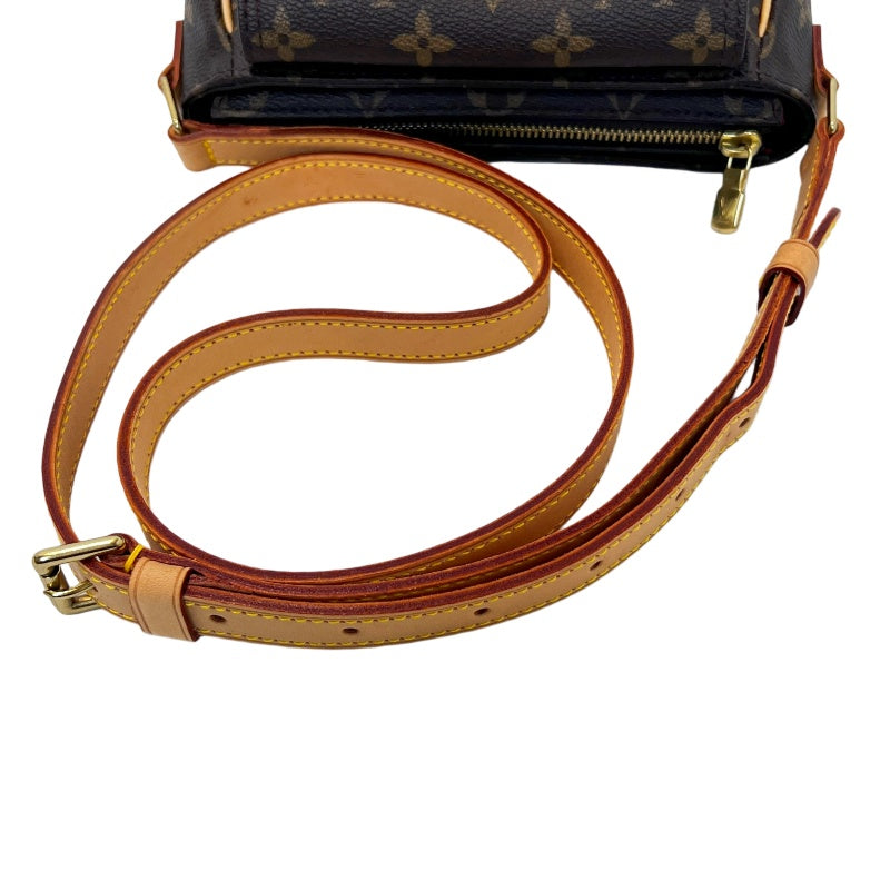 LOUIS VUITTON Monogram 　Vivacite PM Crossbody Bag Brown