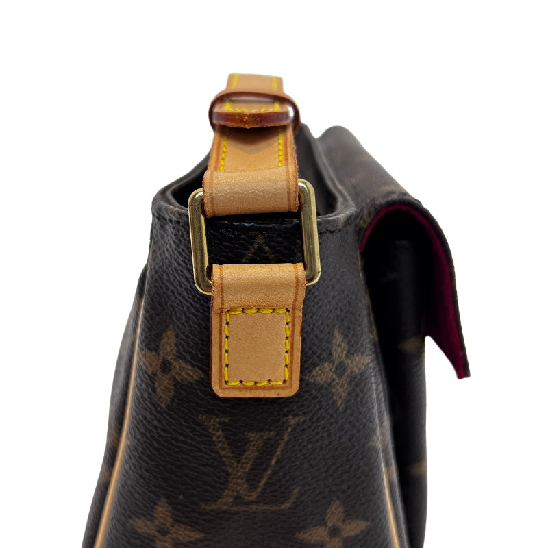 LOUIS VUITTON Monogram 　Vivacite PM Crossbody Bag Brown