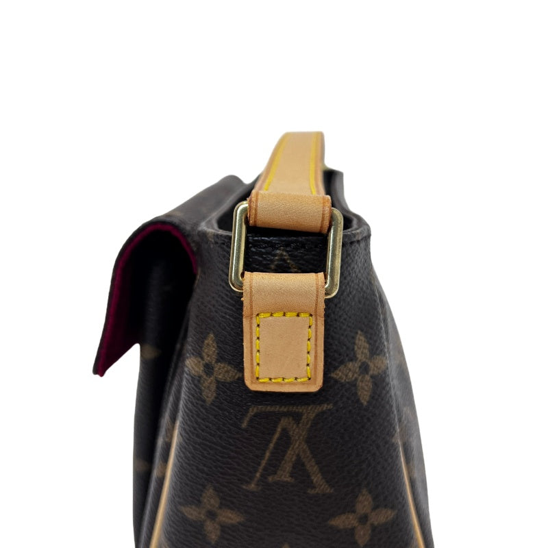 LOUIS VUITTON Monogram 　Vivacite PM Crossbody Bag Brown