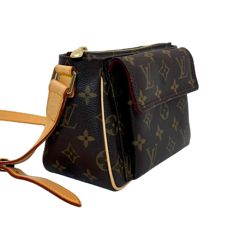 LOUIS VUITTON Monogram 　Vivacite PM Crossbody Bag Brown