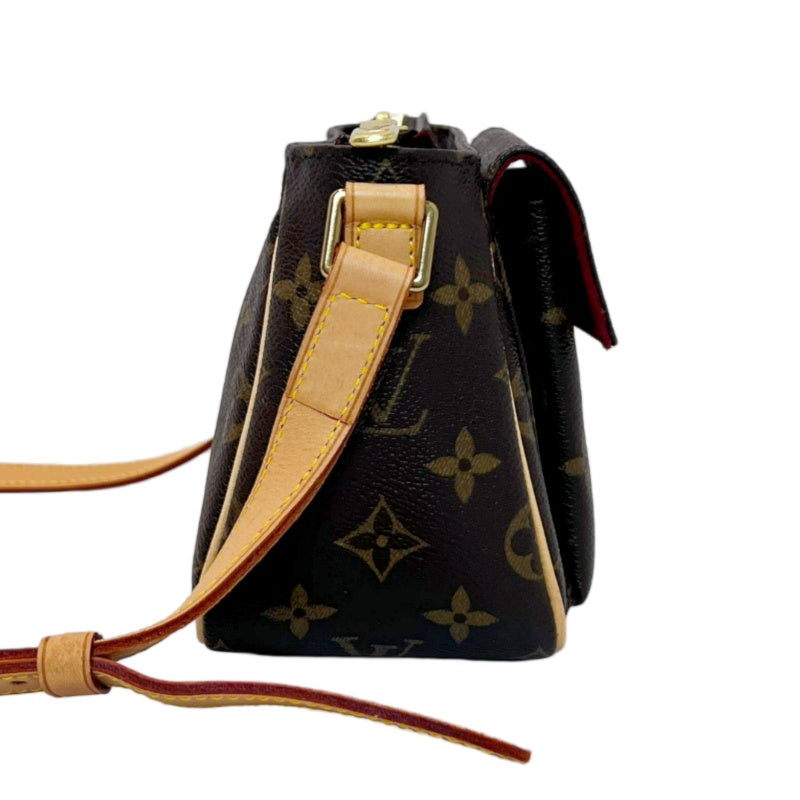 LOUIS VUITTON Monogram 　Vivacite PM Crossbody Bag Brown