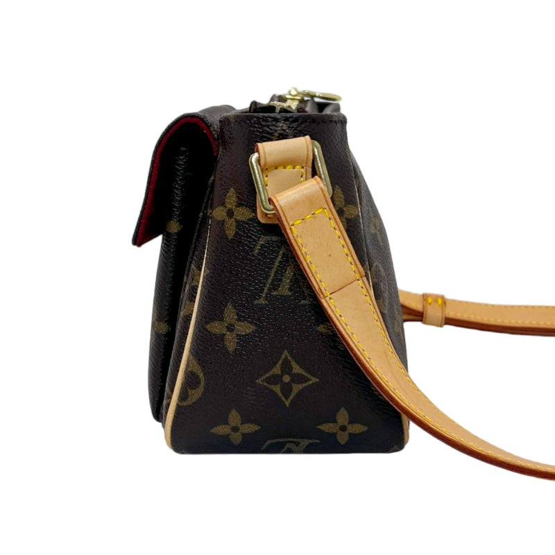 LOUIS VUITTON Monogram 　Vivacite PM Crossbody Bag Brown