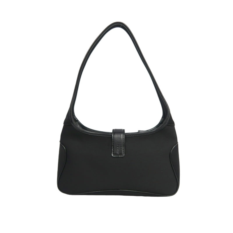 FERRAGAMO nylon　 Shoulder Bag 　 Black　 Silver Hardware