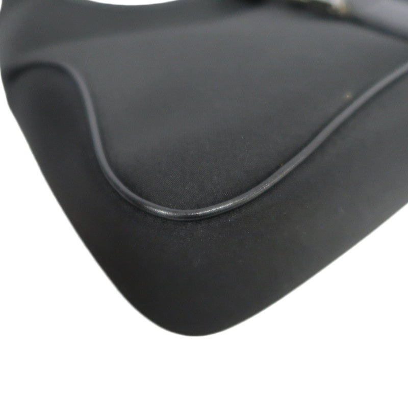 FERRAGAMO nylon　 Shoulder Bag 　 Black　 Silver Hardware