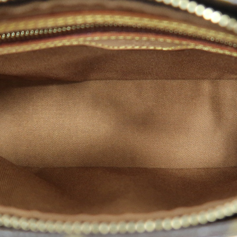 LOUIS VUITTON Monogram Trotter Shoulder Bag Crossbody  brown　Gold Hardware
