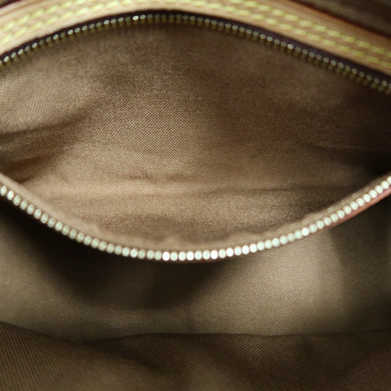 LOUIS VUITTON Monogram Trotter Shoulder Bag Crossbody  brown　Gold Hardware