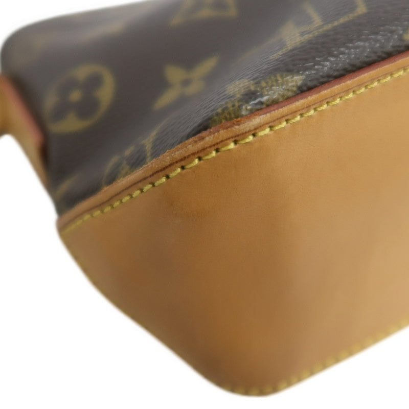 LOUIS VUITTON Monogram Trotter Shoulder Bag Crossbody  brown　Gold Hardware