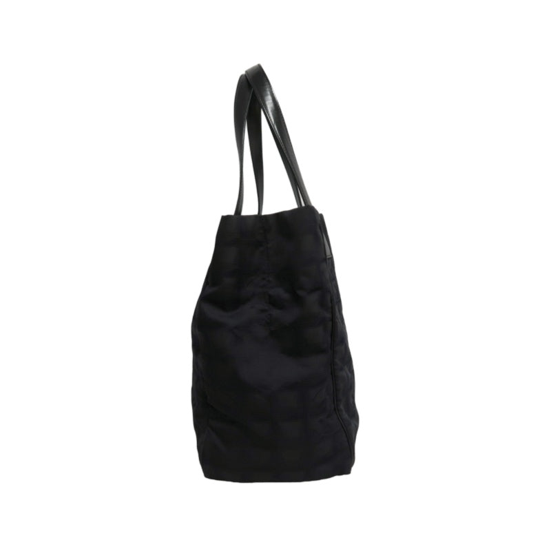 CHANEL New Travel Line Tote MM Black Nylon Tote Bag