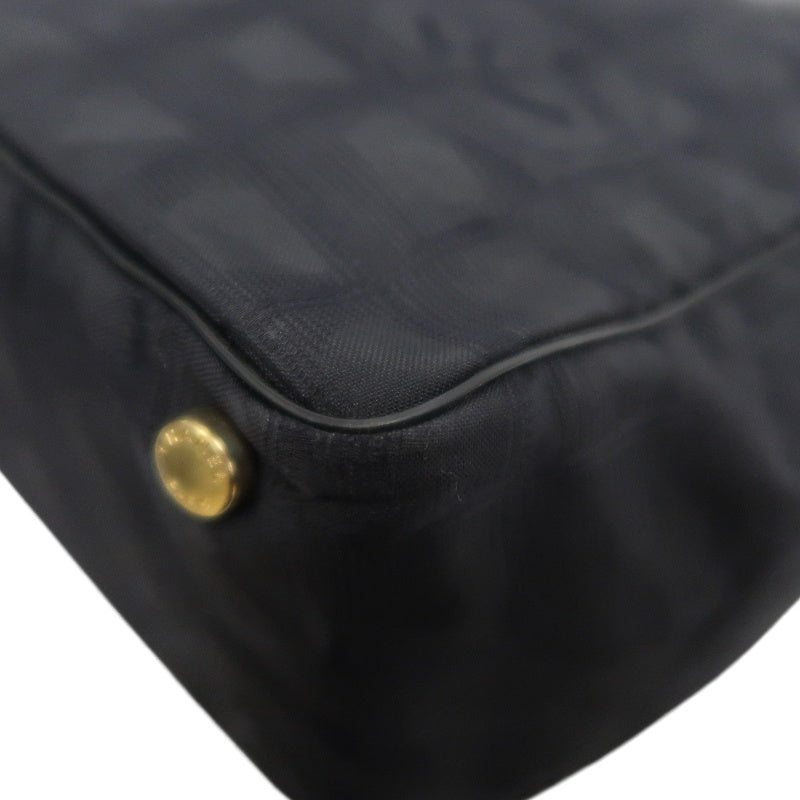 CHANEL New Travel Line Tote MM Black Nylon Tote Bag