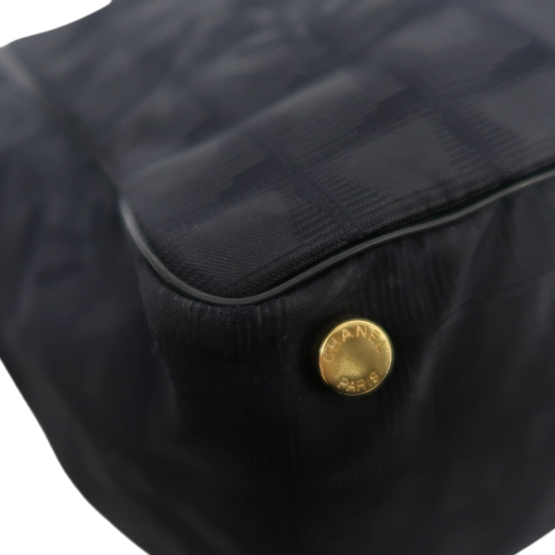CHANEL New Travel Line Tote MM Black Nylon Tote Bag