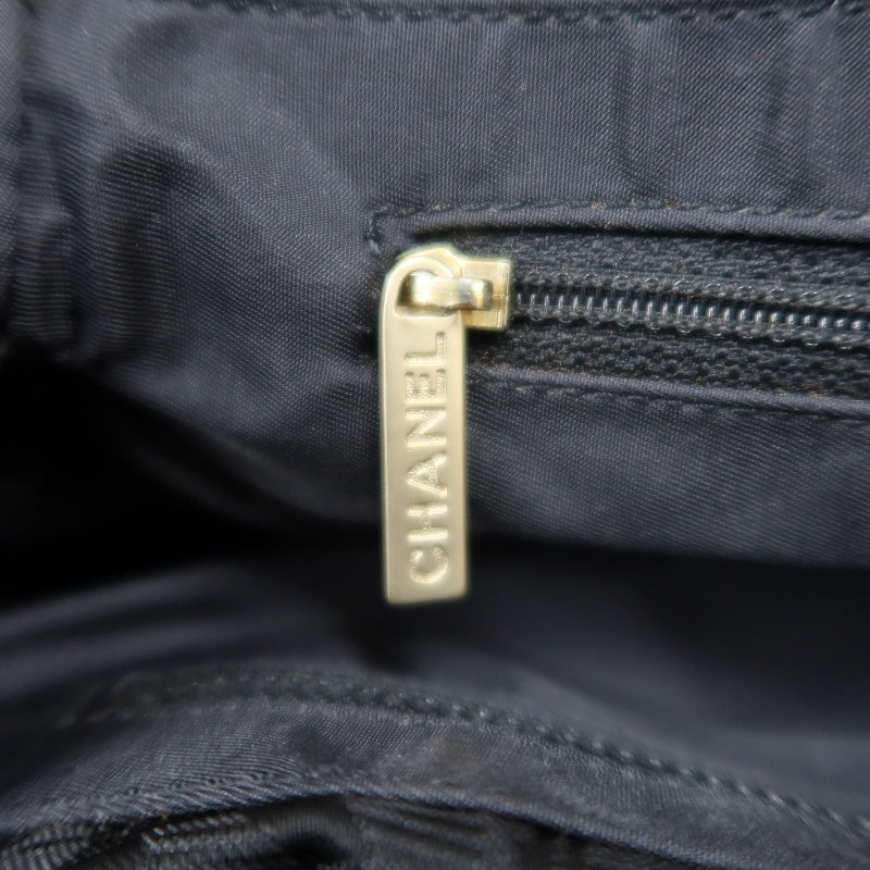 CHANEL New Travel Line Tote MM Black Nylon Tote Bag