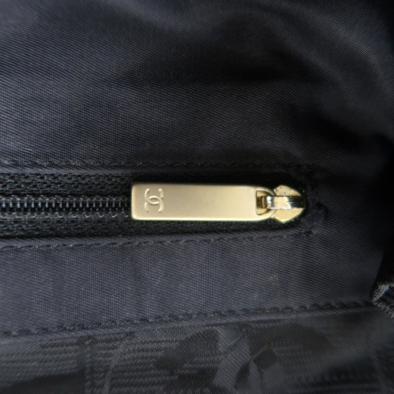 CHANEL New Travel Line Tote MM Black Nylon Tote Bag