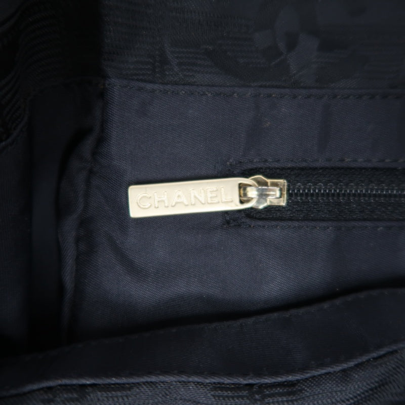 CHANEL New Travel Line Tote MM Black Nylon Tote Bag