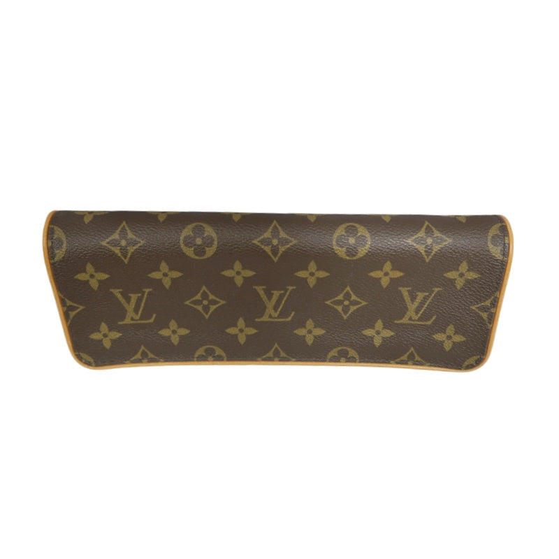 LOUIS VUITTON Monogram Pochette Twin GM  Clutch Gold Hardware With shoulder belt
