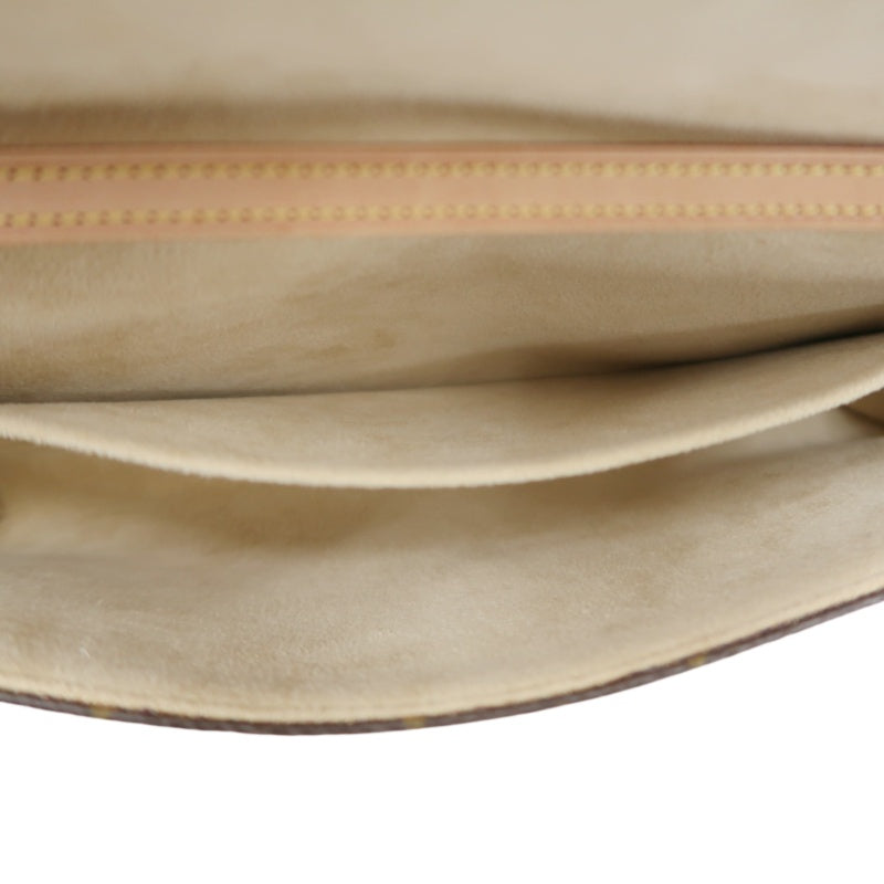 LOUIS VUITTON Monogram Pochette Twin GM  Clutch Gold Hardware With shoulder belt