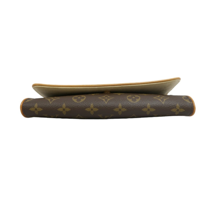 LOUIS VUITTON Monogram Pochette Twin GM  Clutch Gold Hardware With shoulder belt