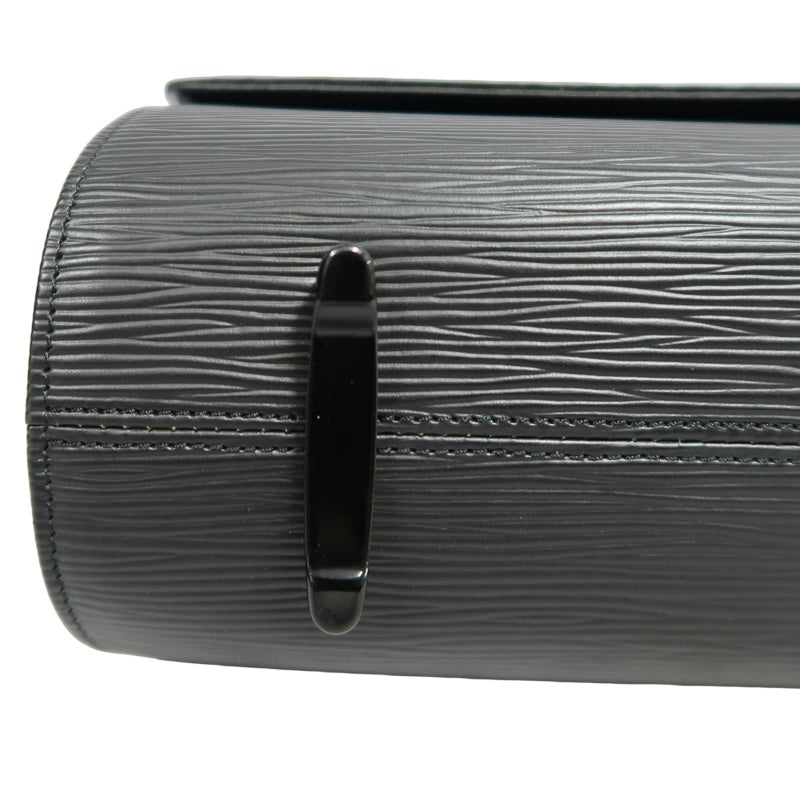 OUIS VUITTON Epi Nocturne GM Shoulder Bag 　 Black Silver Hardware