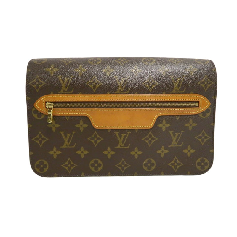LOUIS VUITTON Monogram Saint Germain 28 Shoulder Bag brown Gold Hardware
