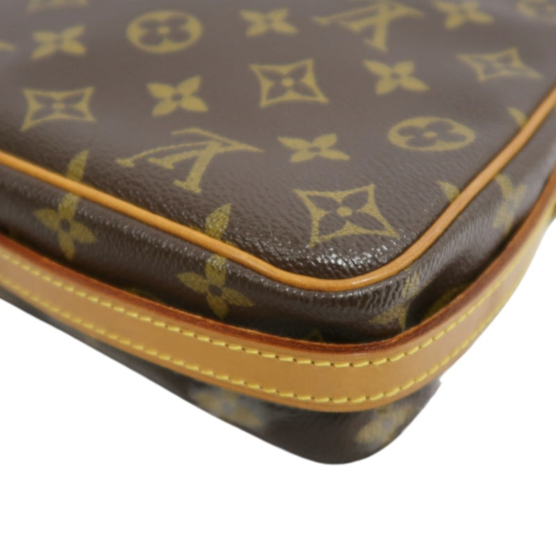 LOUIS VUITTON Monogram Saint Germain 28 Shoulder Bag brown Gold Hardware