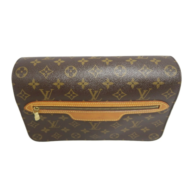 LOUIS VUITTON Monogram Saint Germain 28 Shoulder Bag brown Gold Hardware