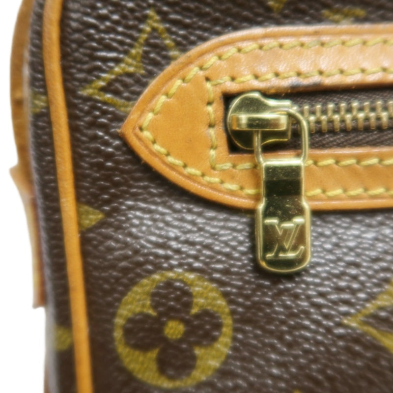LOUIS VUITTON Monogram Saint Germain 28 Shoulder Bag brown Gold Hardware