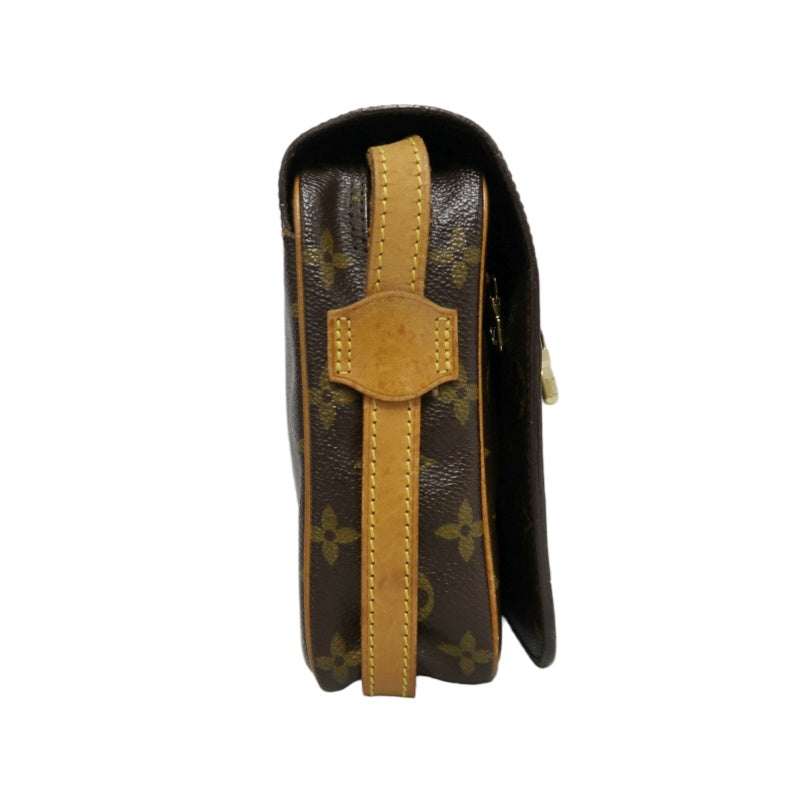 LOUIS VUITTON Monogram Saint Germain 28 Shoulder Bag brown Gold Hardware