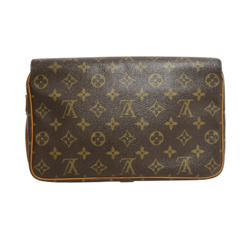 LOUIS VUITTON Monogram Saint Germain 28 Shoulder Bag brown Gold Hardware