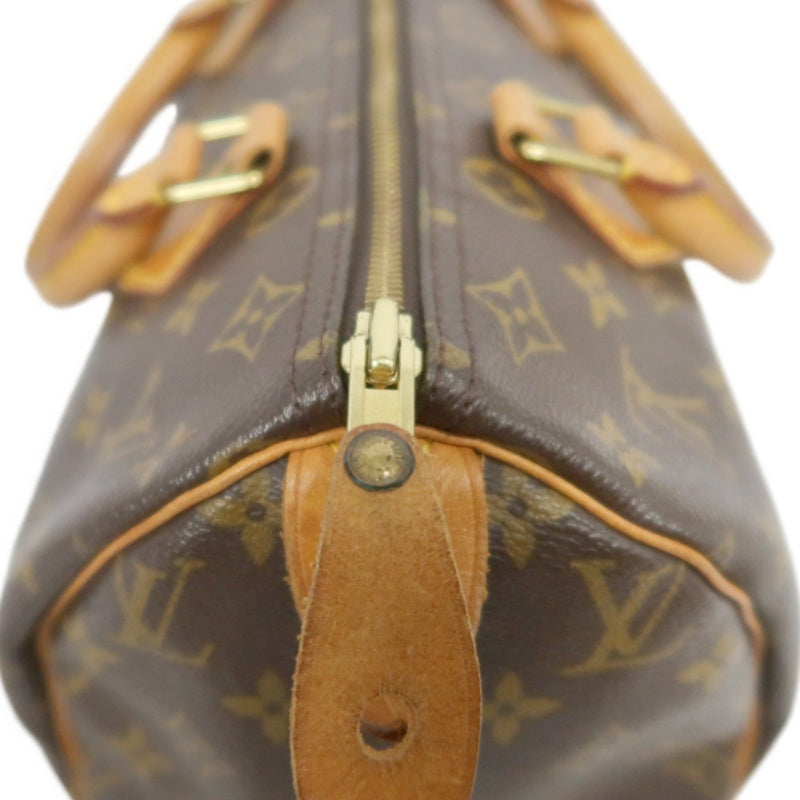 LOUIS VUITTON Monogram Speedy 30 Handbag Gold Hardware brown Cadena Padlock & 2 Keys