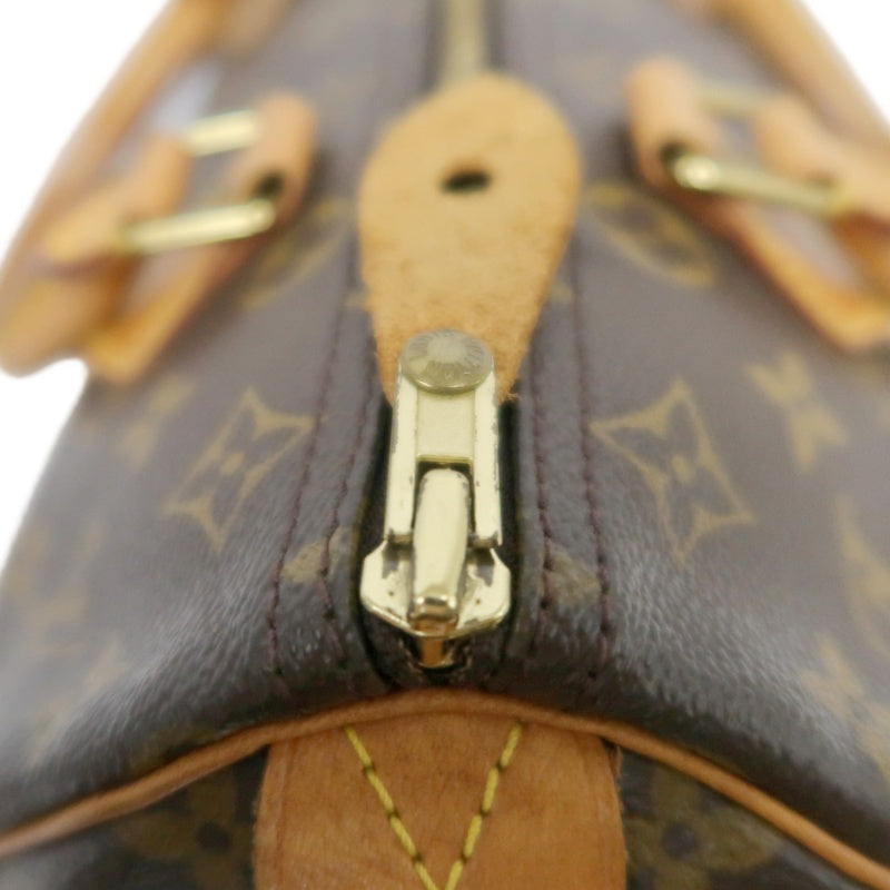 LOUIS VUITTON Monogram Speedy 30 Handbag Gold Hardware brown Cadena Padlock & 2 Keys