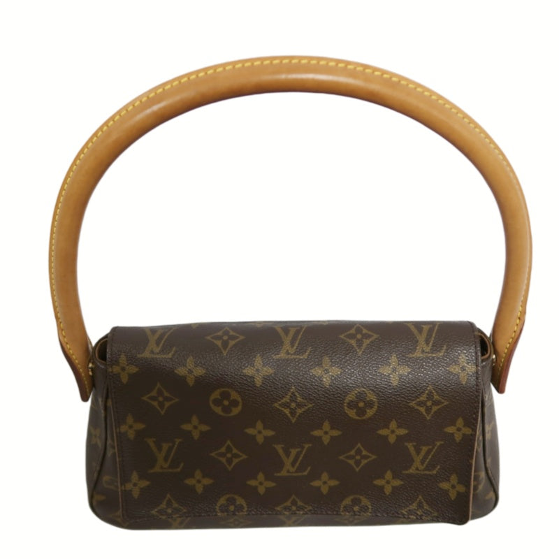 LOUIS VUITTON Monogram Mini Looping Shoulder Bag  Gold Hardware