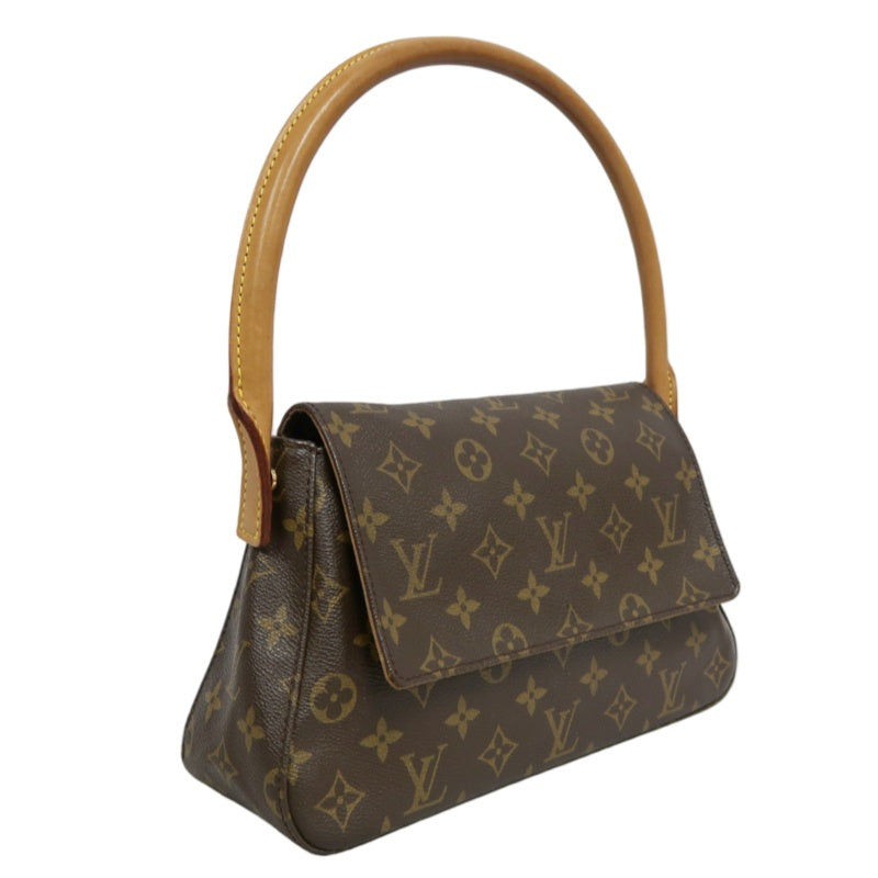 LOUIS VUITTON Monogram Mini Looping Shoulder Bag  Gold Hardware