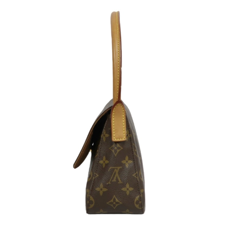 LOUIS VUITTON Monogram Mini Looping Shoulder Bag  Gold Hardware