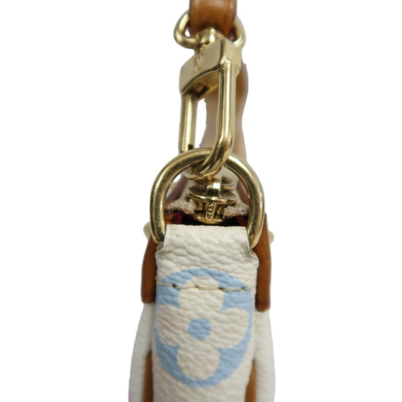 LOUIS VUITTON Monogram Multicolor Pochette Accessoires Pouch Clutch Blanc  Gold Hardware
