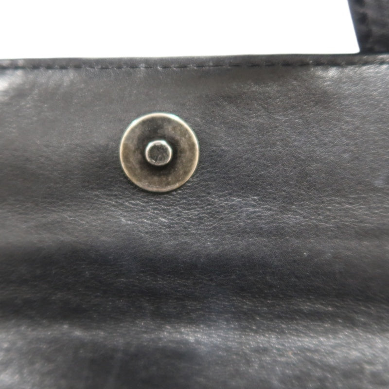 CHANEL Wild Stitch Handbag lambskin Black Gold Hardware