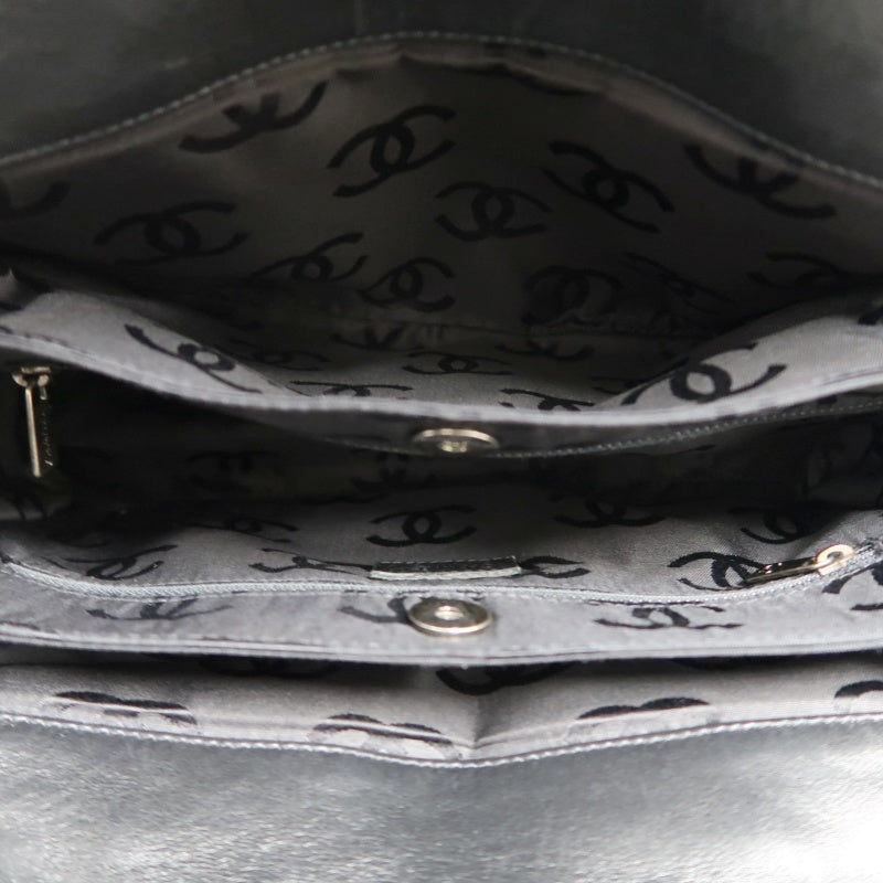 CHANEL Wild Stitch Handbag lambskin Black Gold Hardware