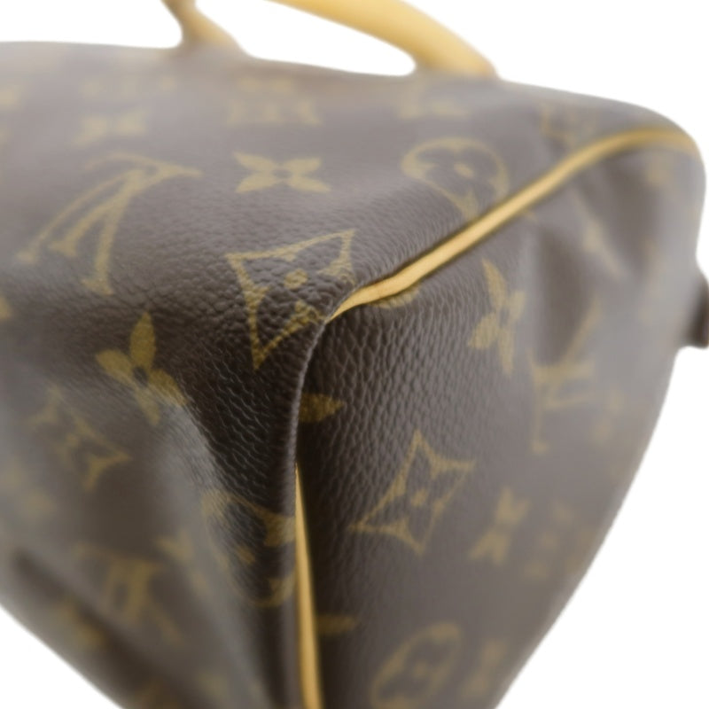 &nbsp;LOUIS VUITTON Monogram Speedy 25 HandbagM41528 Gold Hardware Cadena Padlock ・ 2 Keys