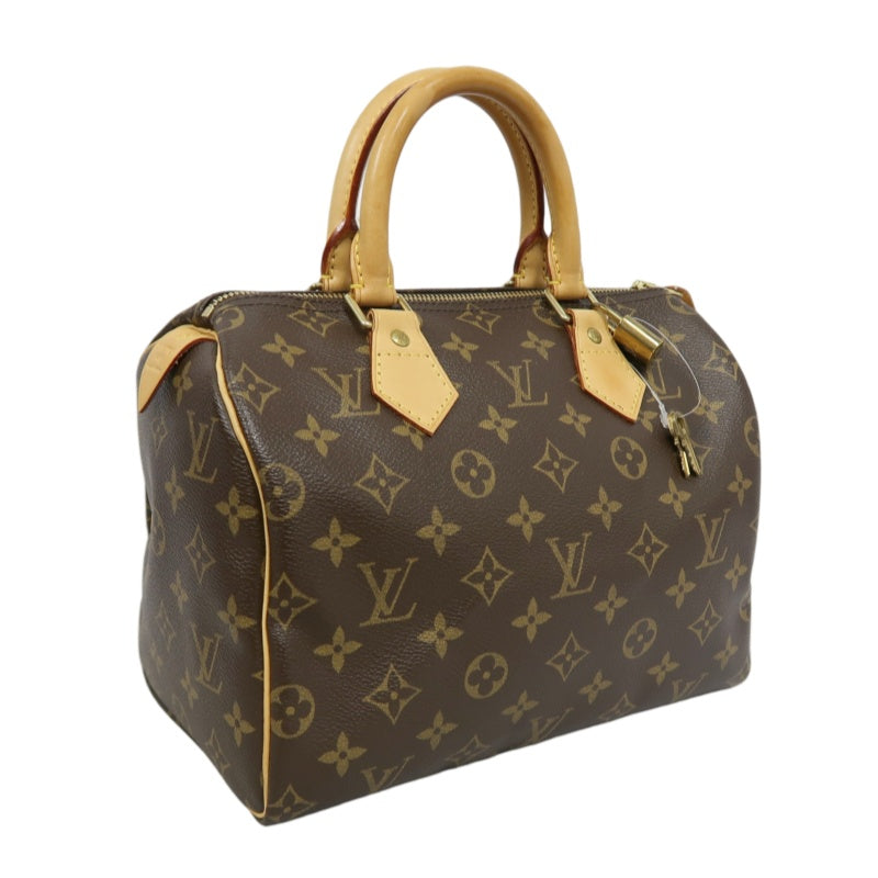 &nbsp;LOUIS VUITTON Monogram Speedy 25 HandbagM41528 Gold Hardware Cadena Padlock ・ 2 Keys