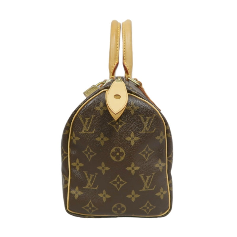 &nbsp;LOUIS VUITTON Monogram Speedy 25 HandbagM41528 Gold Hardware Cadena Padlock ・ 2 Keys