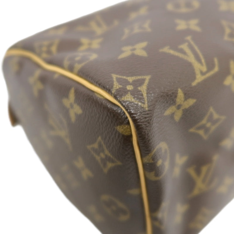 &nbsp;LOUIS VUITTON Monogram Speedy 25 HandbagM41528 Gold Hardware Cadena Padlock ・ 2 Keys