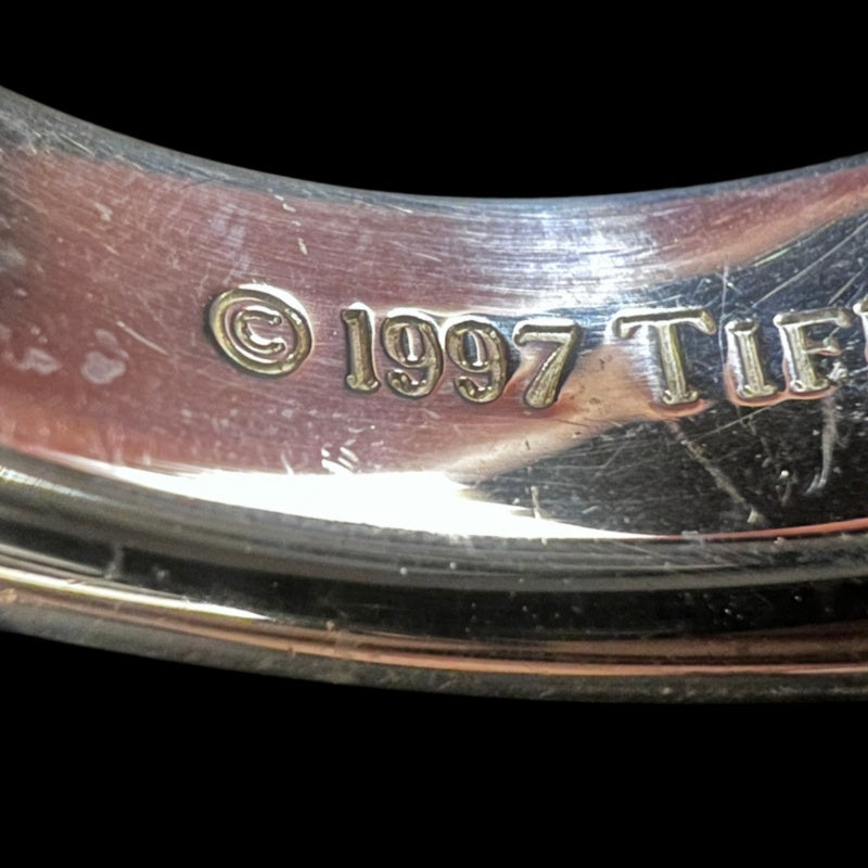 TIFFANY & CO. 1837 Narrow Bangle Bracelet Cuff 925 Silver Total Weight Approx 42.2g T&CO 1837 Stamped
