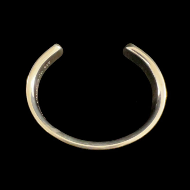 TIFFANY & CO. 1837 Narrow Bangle Bracelet Cuff 925 Silver Total Weight Approx 42.2g T&CO 1837 Stamped