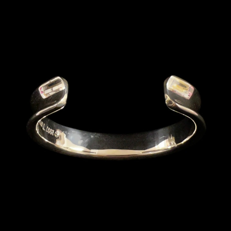 TIFFANY & CO. 1837 Narrow Bangle Bracelet Cuff 925 Silver Total Weight Approx 42.2g T&CO 1837 Stamped