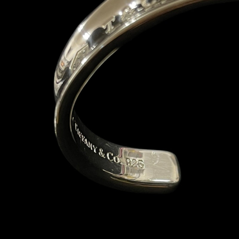 TIFFANY & CO. 1837 Narrow Bangle Bracelet Cuff 925 Silver Total Weight Approx 42.2g T&CO 1837 Stamped
